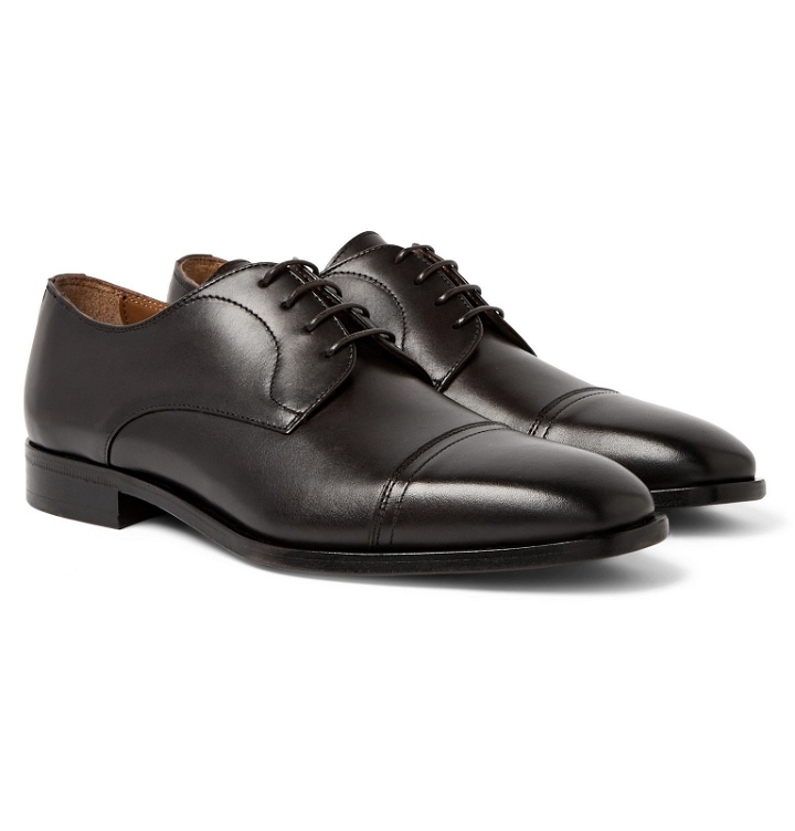 Photo: Hugo Boss - Richmont Cap-Toe Leather Derby Shoes - Brown