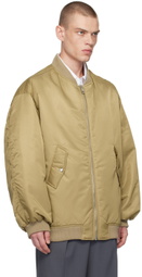 The Frankie Shop Tan Astra Bomber Jacket