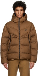 Nike Brown Quilted Puffer Jacket