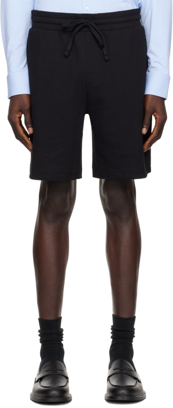 Photo: Hugo Black Cotton-Blend Shorts