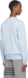 Thom Browne Blue Double-Face Relaxed-Fit 4-Bar Sweatshirt