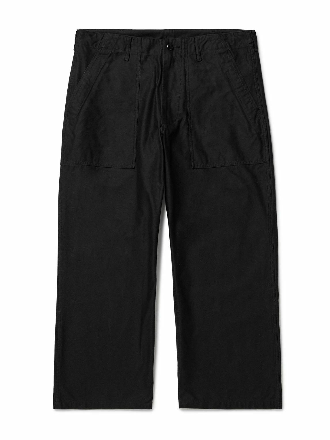 Beams Plus - Wide-Leg Cotton Trousers - Black