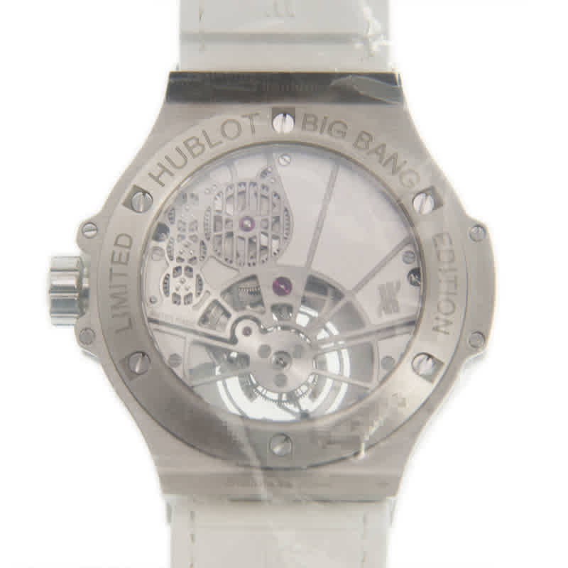 Hublot BIG BANG Tourbillon Hand Wind Diamond White Dial Mens Watch 345.SE.2010.LR.1704