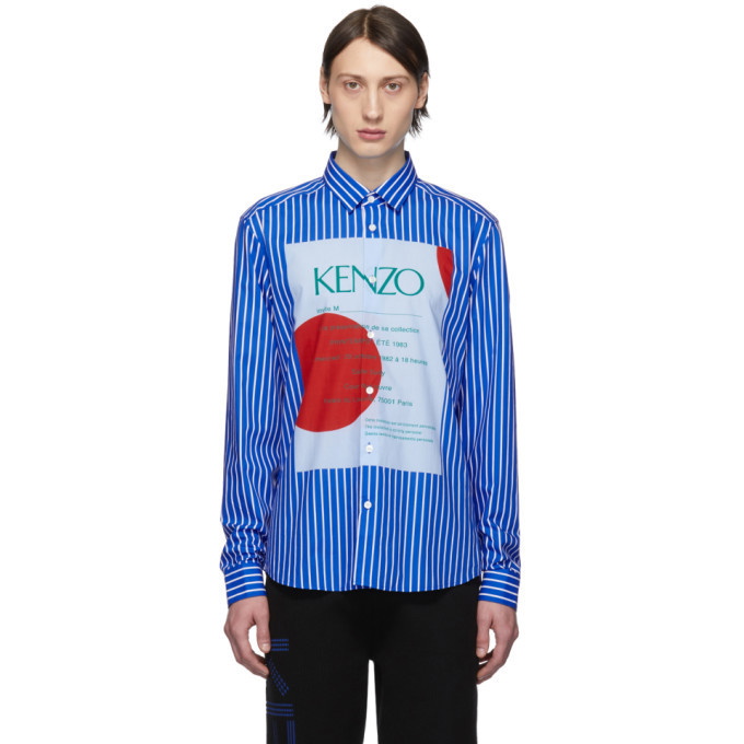 Photo: Kenzo Blue Striped Wedding Invitation Shirt