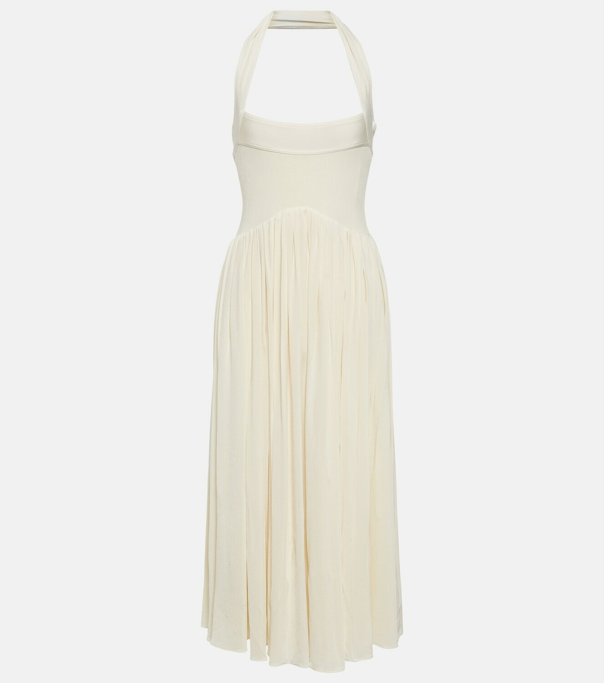Khaite Marisol crpe jersey midi dress Khaite