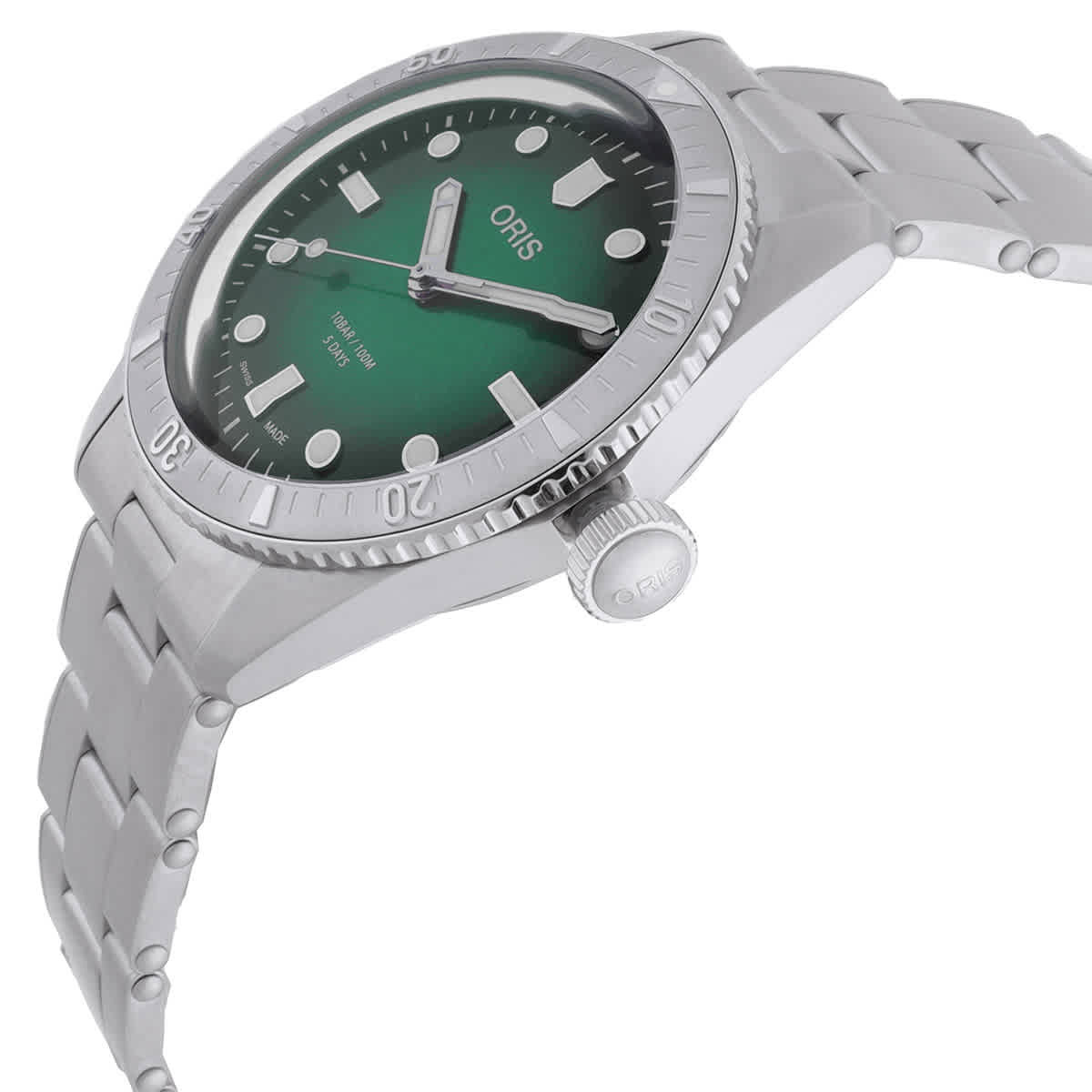 Oris Divers Sixty-Five Automatic Green Dial Watch 01 400 7774 4057-07 8 19 18