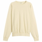 Auralee Men's High Gauge Sweatshirt in Ivory Beige