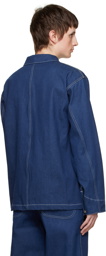 Nudie Jeans Blue Howie Chore Jacket