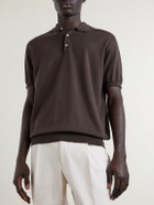 Boglioli - Slim-Fit Garment-Dyed Cotton Polo Shirt - Brown
