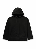 The Row - Stanley Cotton and Cashmere-Blend Jersey Hoodie - Black