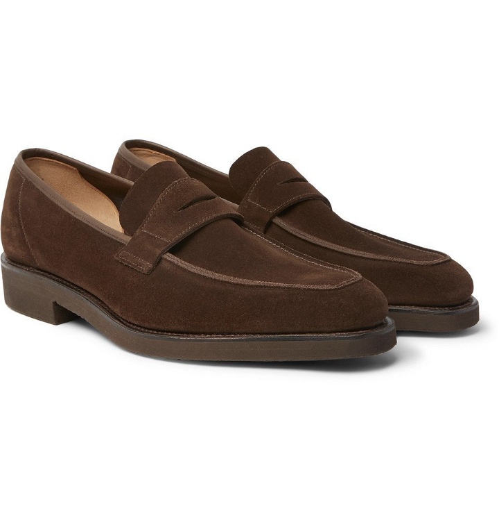 Photo: George Cleverley - George Suede Penny Loafers - Men - Brown