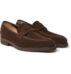 George Cleverley - George Suede Penny Loafers - Men - Brown