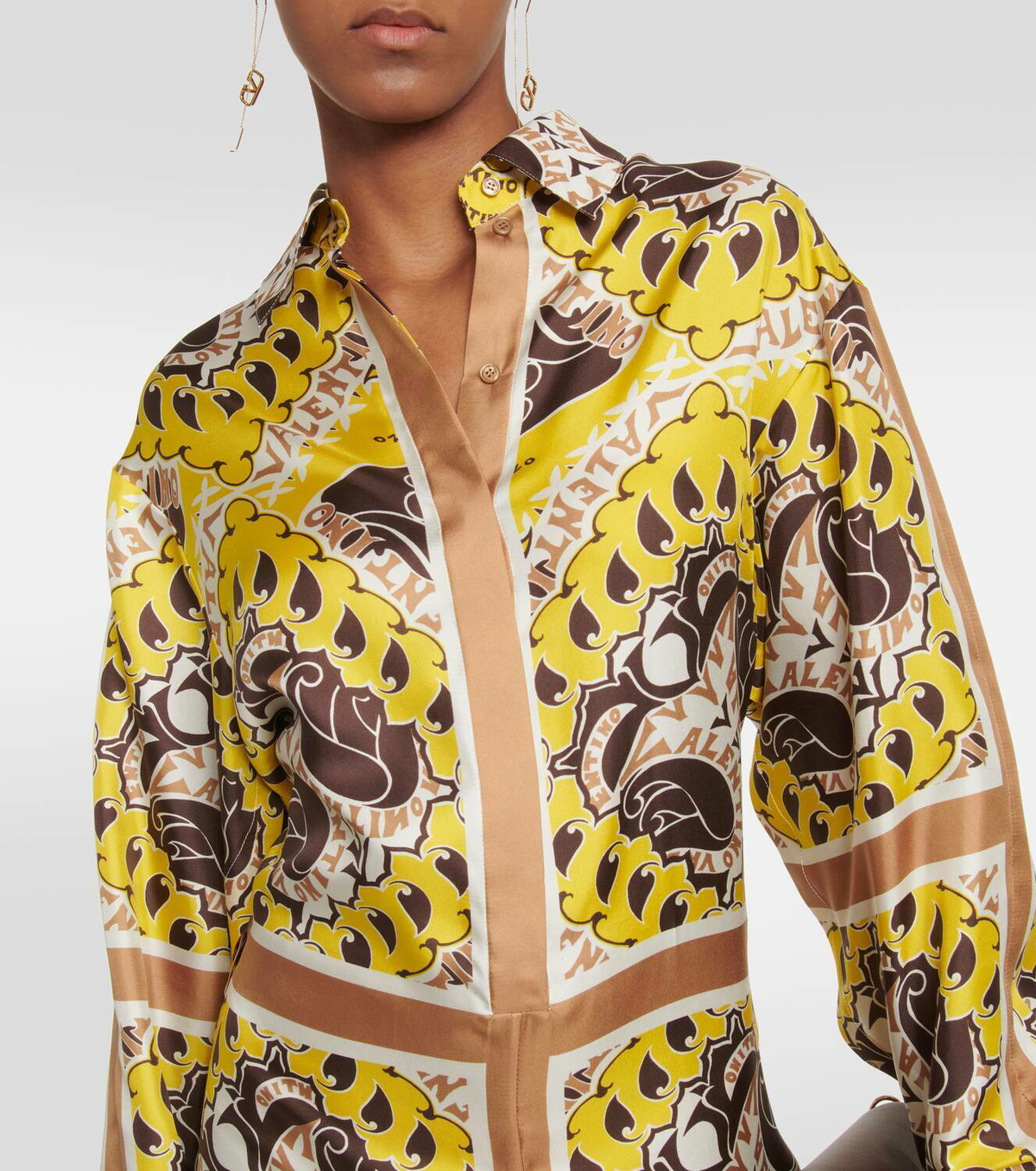 Valentino Manifesto Bandana silk twill jumpsuit Valentino