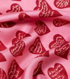 Max Mara Printed silk twill scarf