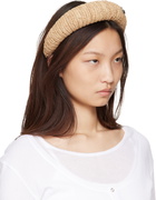 Vivienne Westwood Beige Raffia Hairband