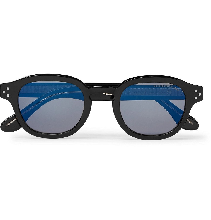 Photo: Cutler and Gross - Round-Frame Acetate Sunglasses - Black