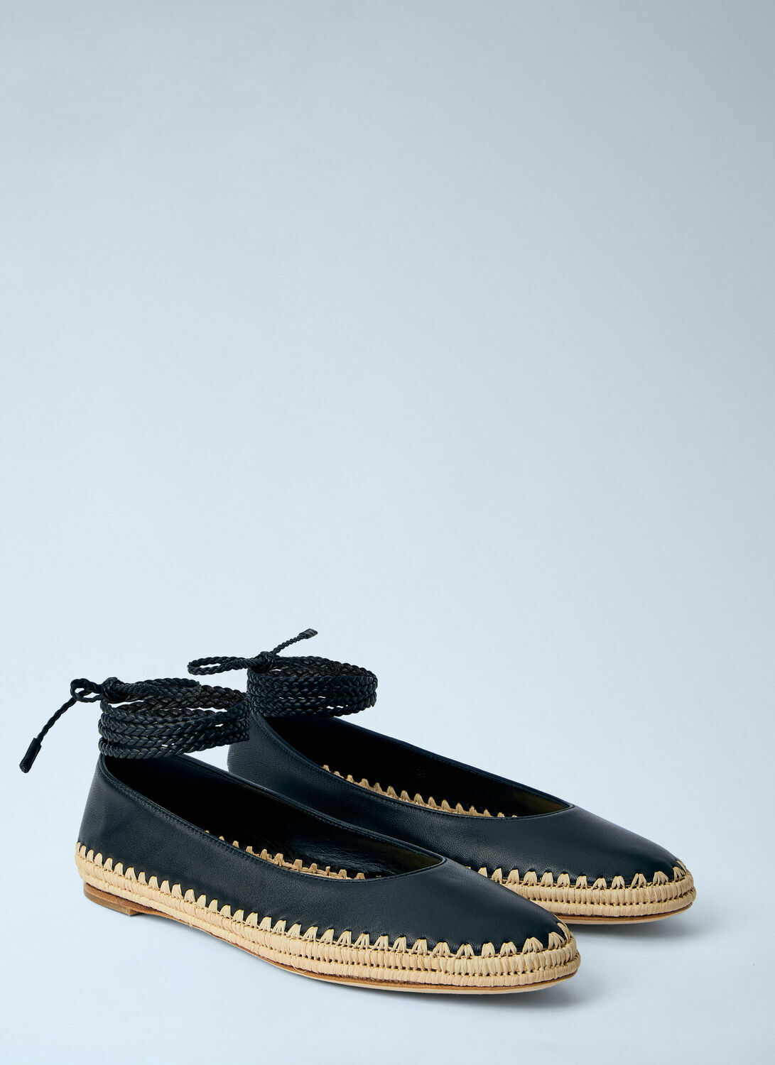 Max Mara Leather Espadrille Flats
