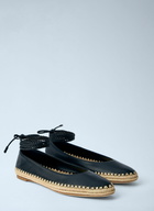 Max Mara Leather Espadrille Flats