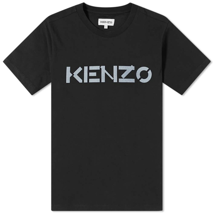 Photo: Kenzo Men's Bi-Colour Logo T-Shirt in Black