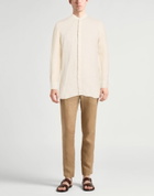 120% Lino Mens Shirt Cream