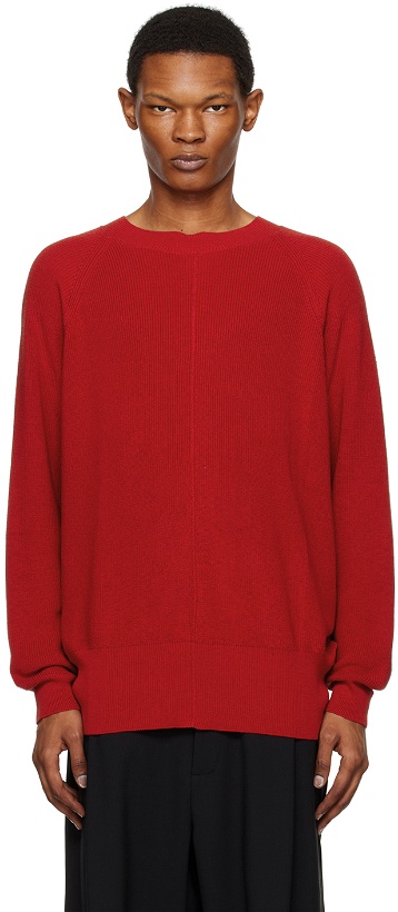Photo: Cordera Red Front Seam Sweater