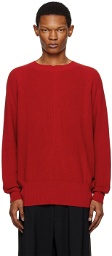 Cordera Red Front Seam Sweater