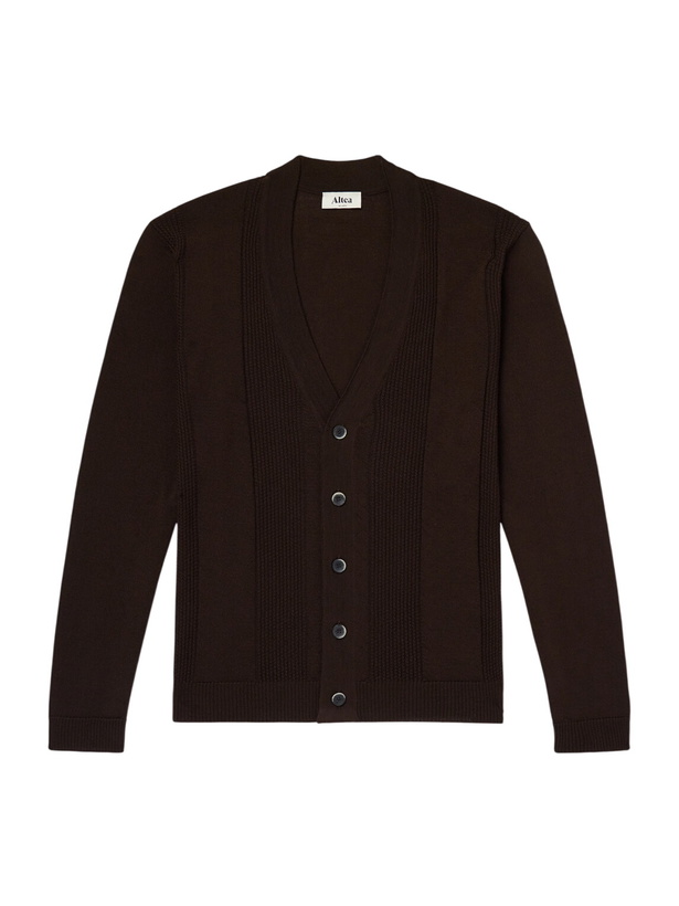 Photo: Altea - Virgin Wool Cardigan - Brown