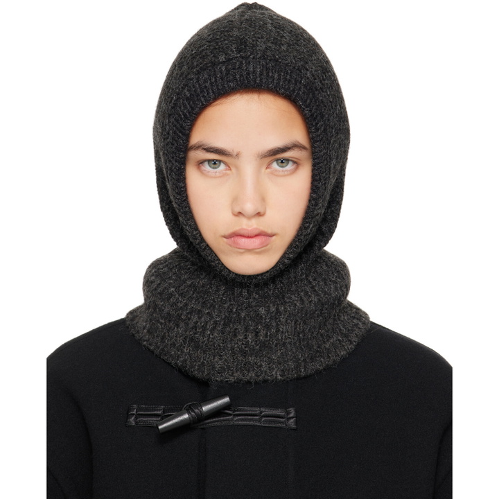 Photo: LEMAIRE Gray Alpaca & Yak Blend Balaclava