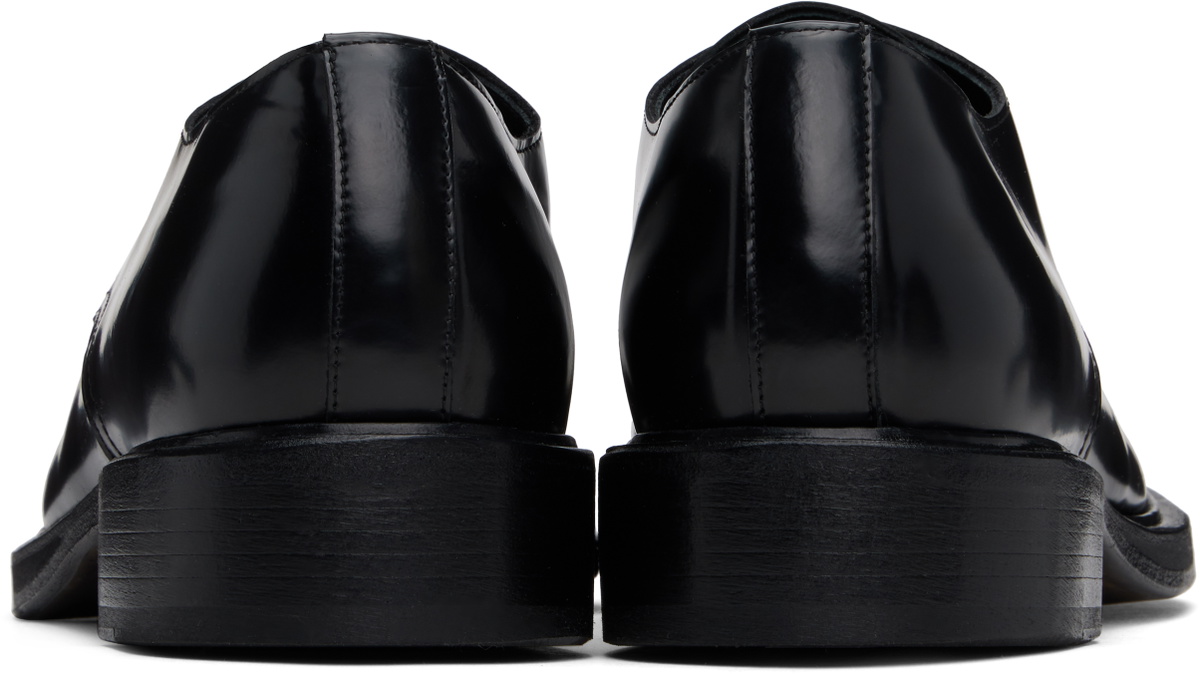 Acne Studios Black Lace-Up Leather Derbys
