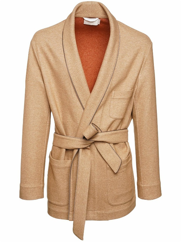 Photo: AGNONA - Muretto Silk Blend Jersey Short Robe
