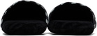 Versace Underwear Black 'La Greca' Slippers