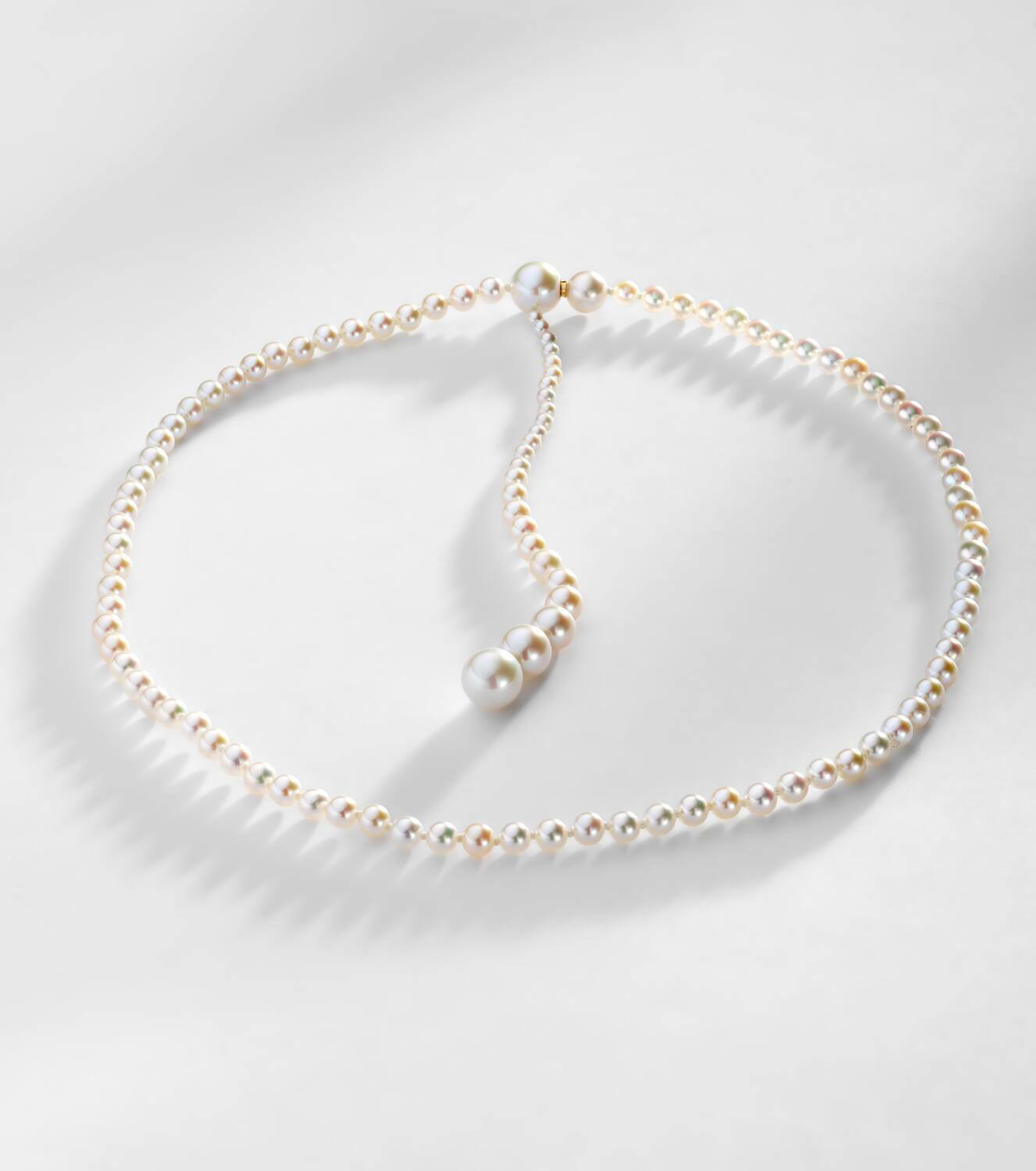 Sophie Bille Brahe La Belle Moon 14kt gold necklace with pearls