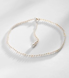 Sophie Bille Brahe La Belle Moon 14kt gold necklace with pearls