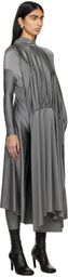 Marie Adam-Leenaerdt Gray Table Cover Maxi Dress