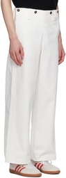 COMMAS White Fall Front Trousers