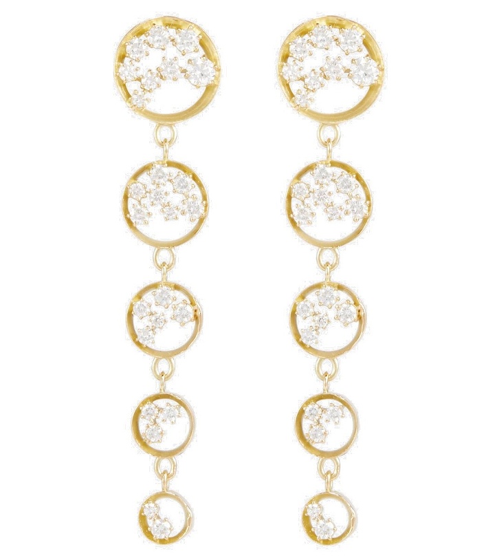 Photo: Jade Trau Margot 18kt gold drop earrings with diamonds