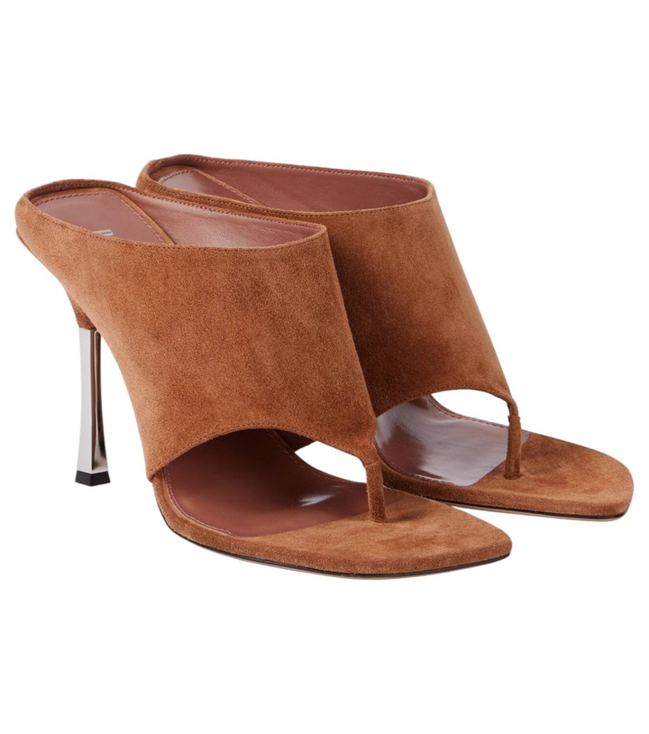 Photo: Paris Texas Lorena 100 suede thong sandals