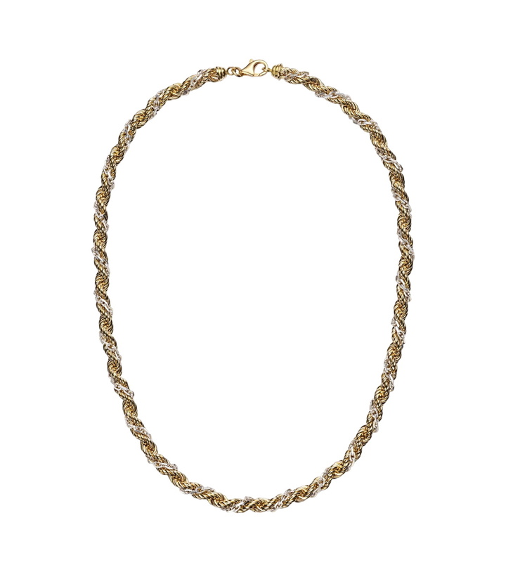Photo: Yvonne Léon Corde Torsade 18kt gold and white gold necklace