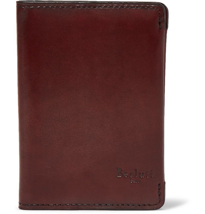 Photo: Berluti - Leather Bifold Cardholder - Men - Burgundy