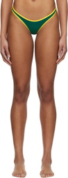 Miaou Green & Yellow Jo Bikini Bottom