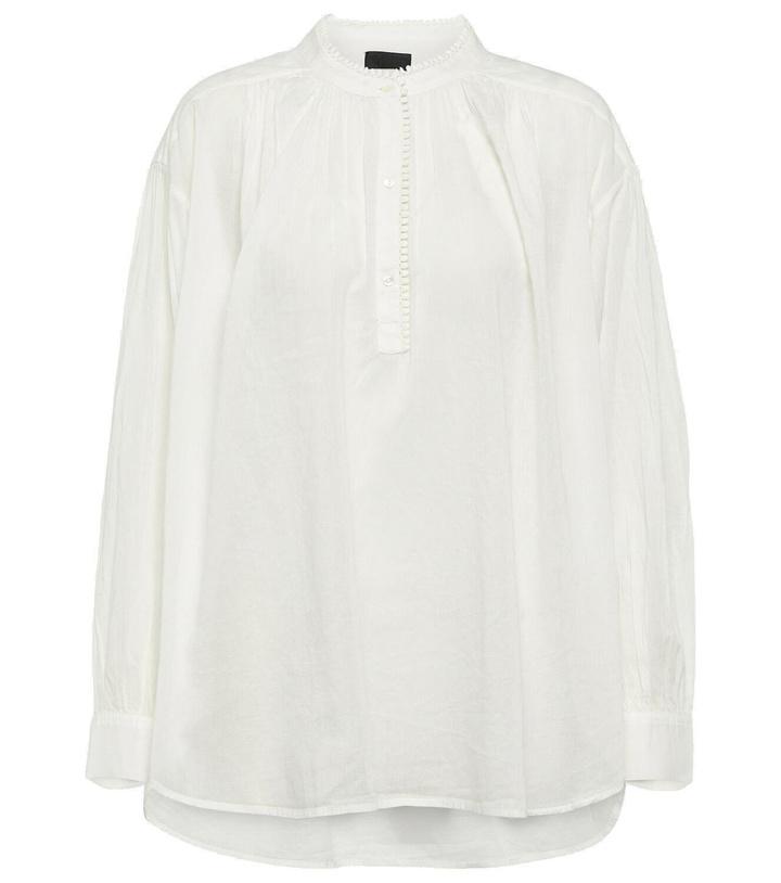Photo: Nili Lotan Marcel oversized cotton voile top