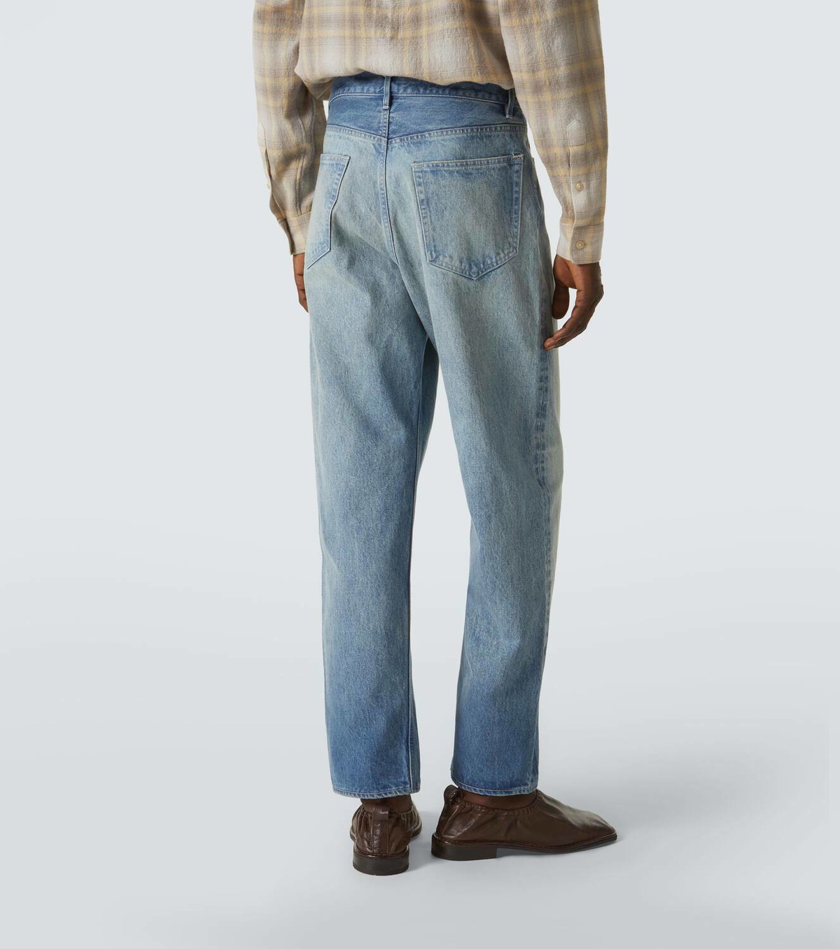 Auralee Faded wide-leg jeans Auralee