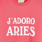 Aries Women's Baby Fit J'Adoro Sweatshirt in Magenta 
