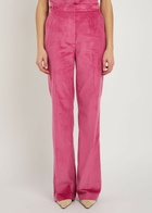 Gabriela Hearst Vesta Straight-leg Corduroy Trousers Pink