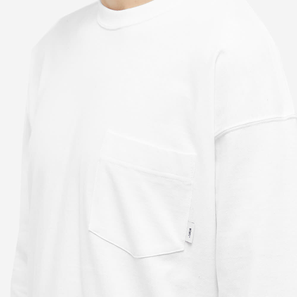 WTAPS Men's Long Sleeve 12 Printed T-Shirt in White WTAPS