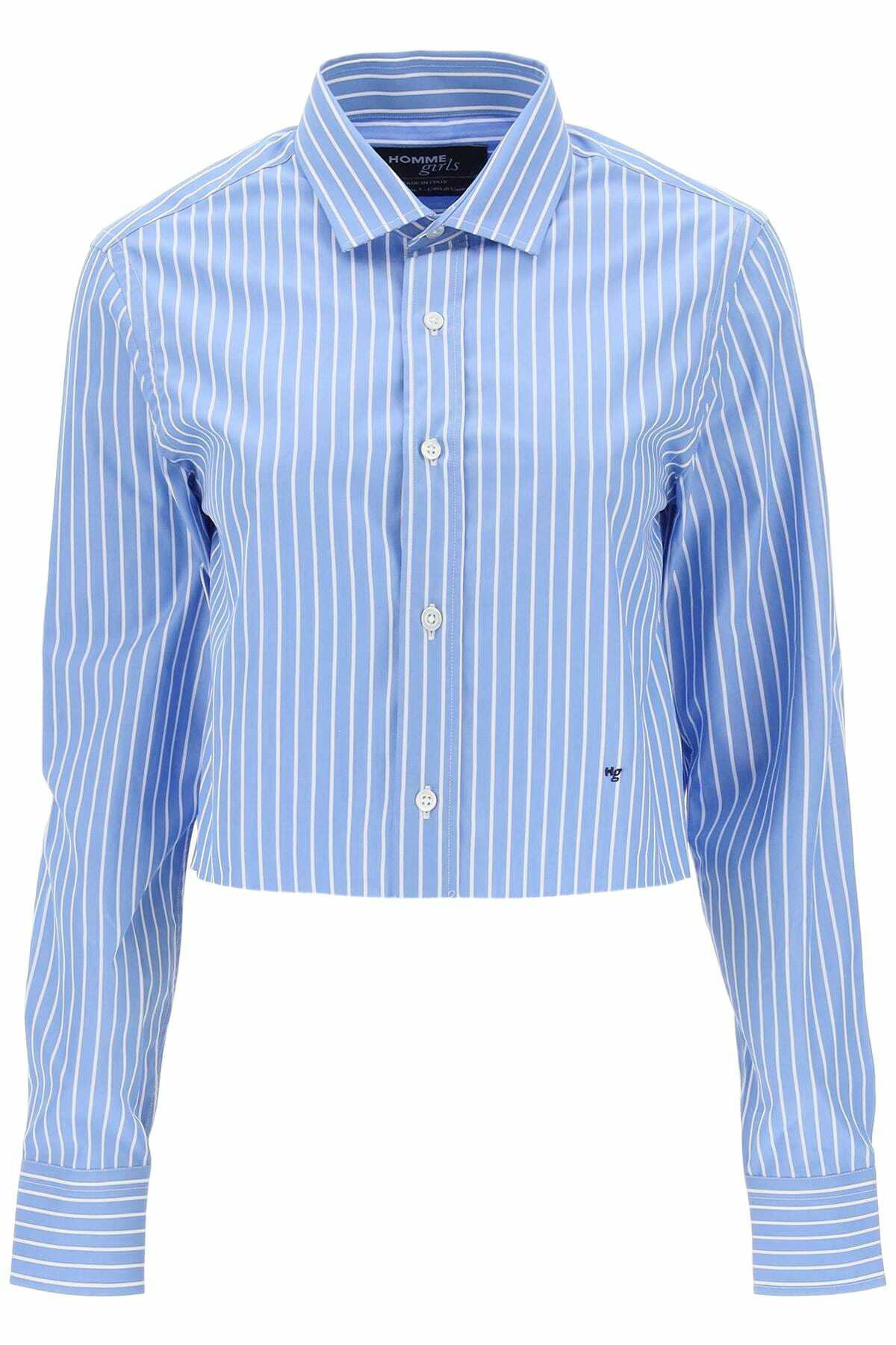 HommeGirls White Logo Cropped Tank Top Hommegirls