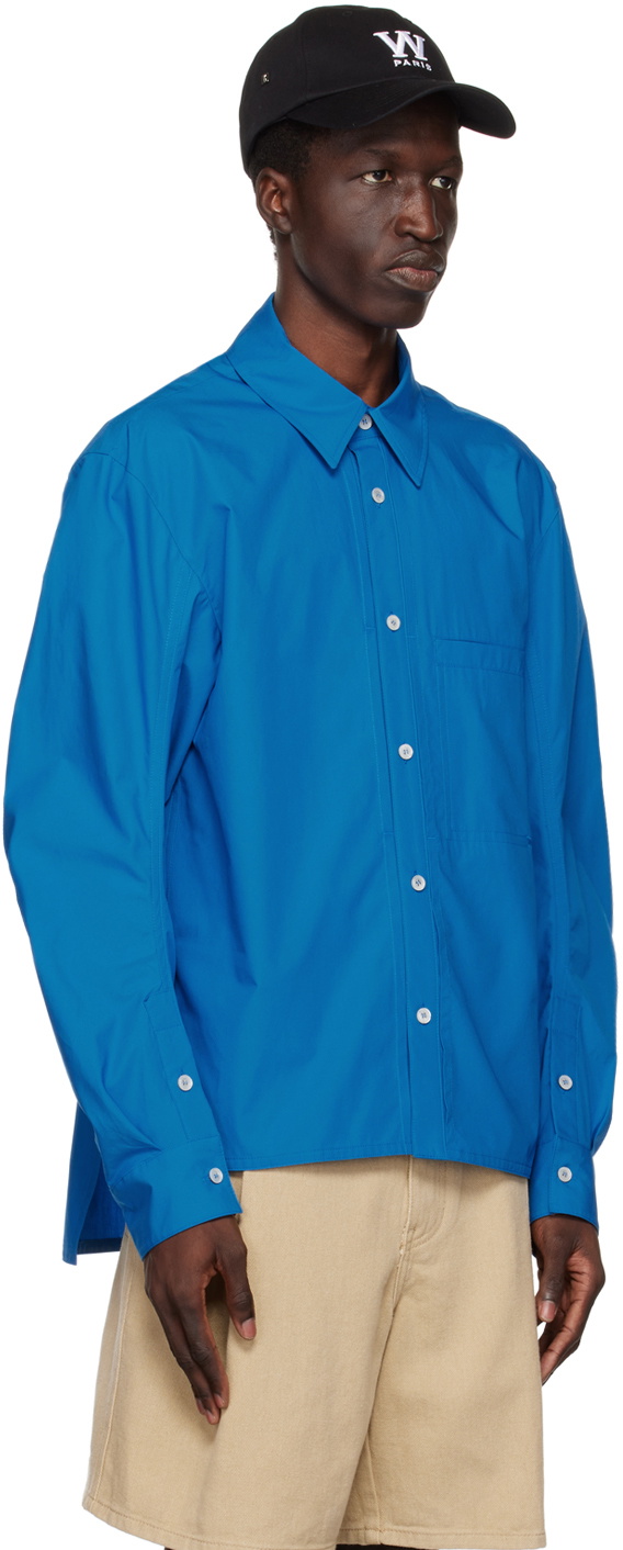 Wooyoungmi Blue Embroidered Shirt Wooyoungmi