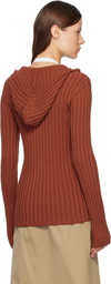 Acne Studios Orange Zip-Up Hoodie