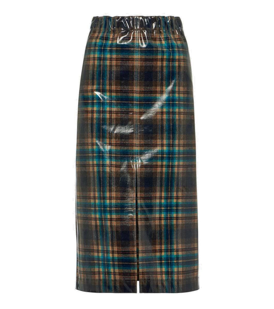Maison Margiela Silver Fibres Midi Skirt