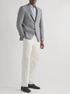 Canali - Kei Slim-Fit Micro-Checked Wool Suit Jacket - Gray